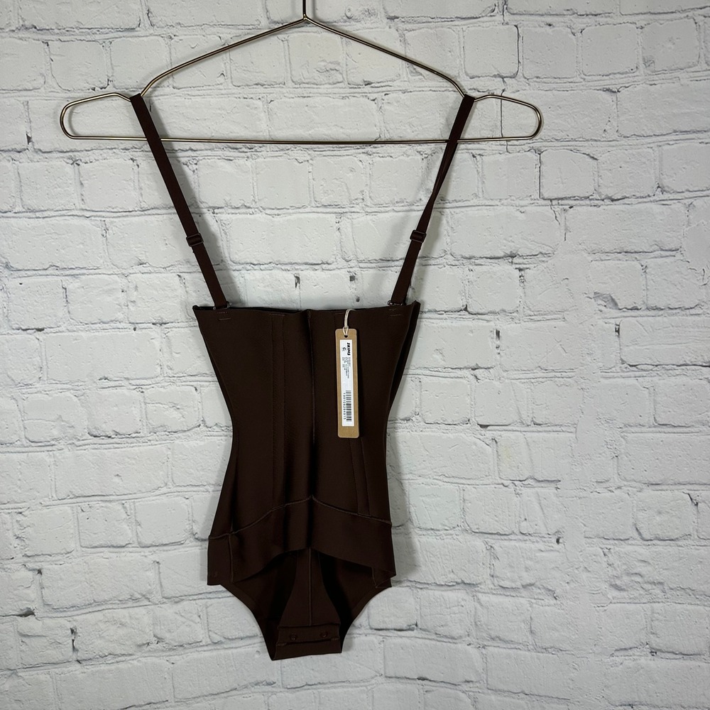 SKIMS Body Waist Cincher Thong Cocoa Brown Shapewear PN-THG-8650W XXS